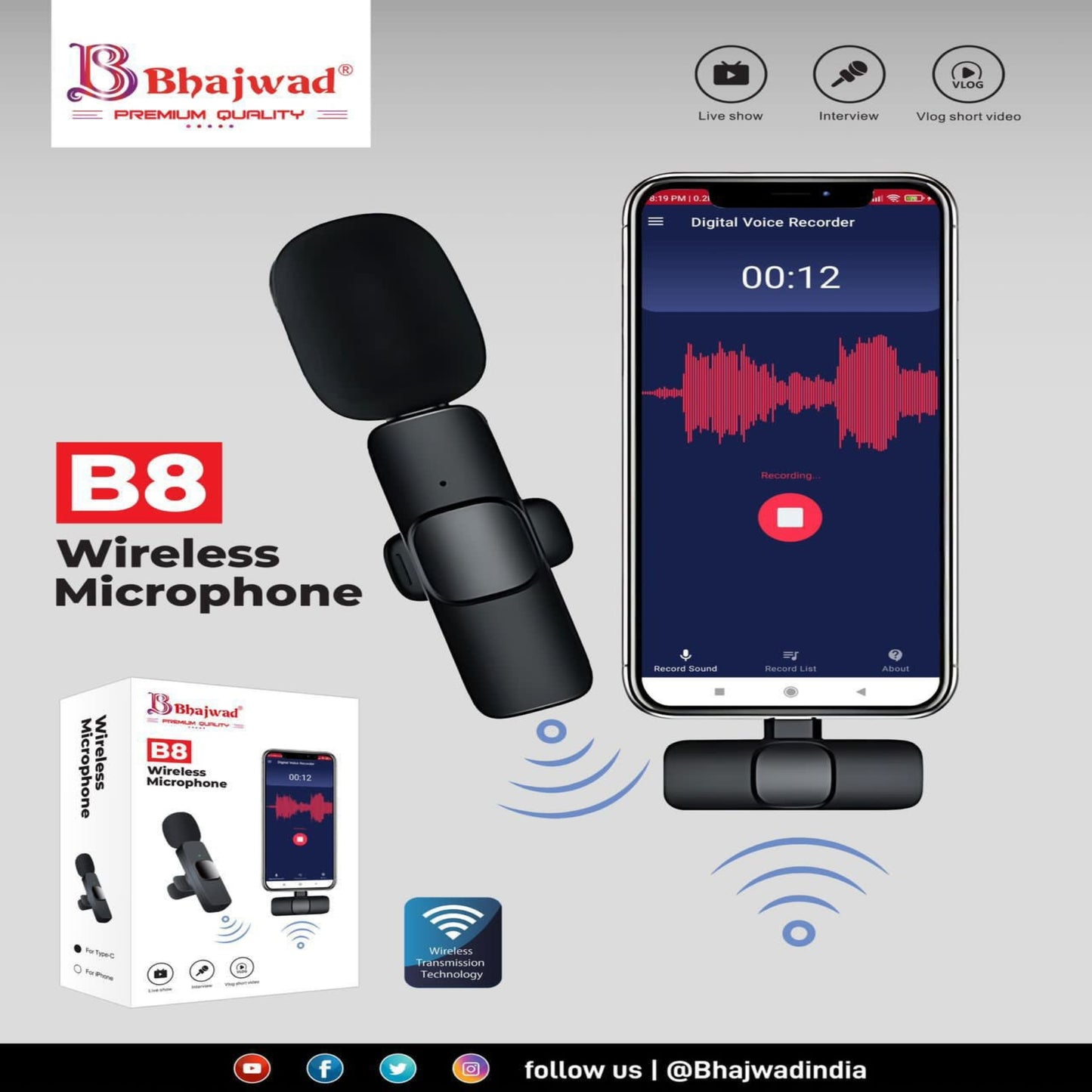 B8 Wireless Microphone