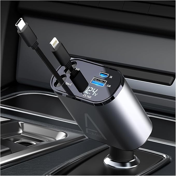 4-in-1 Super Fast Car Charger (120W)