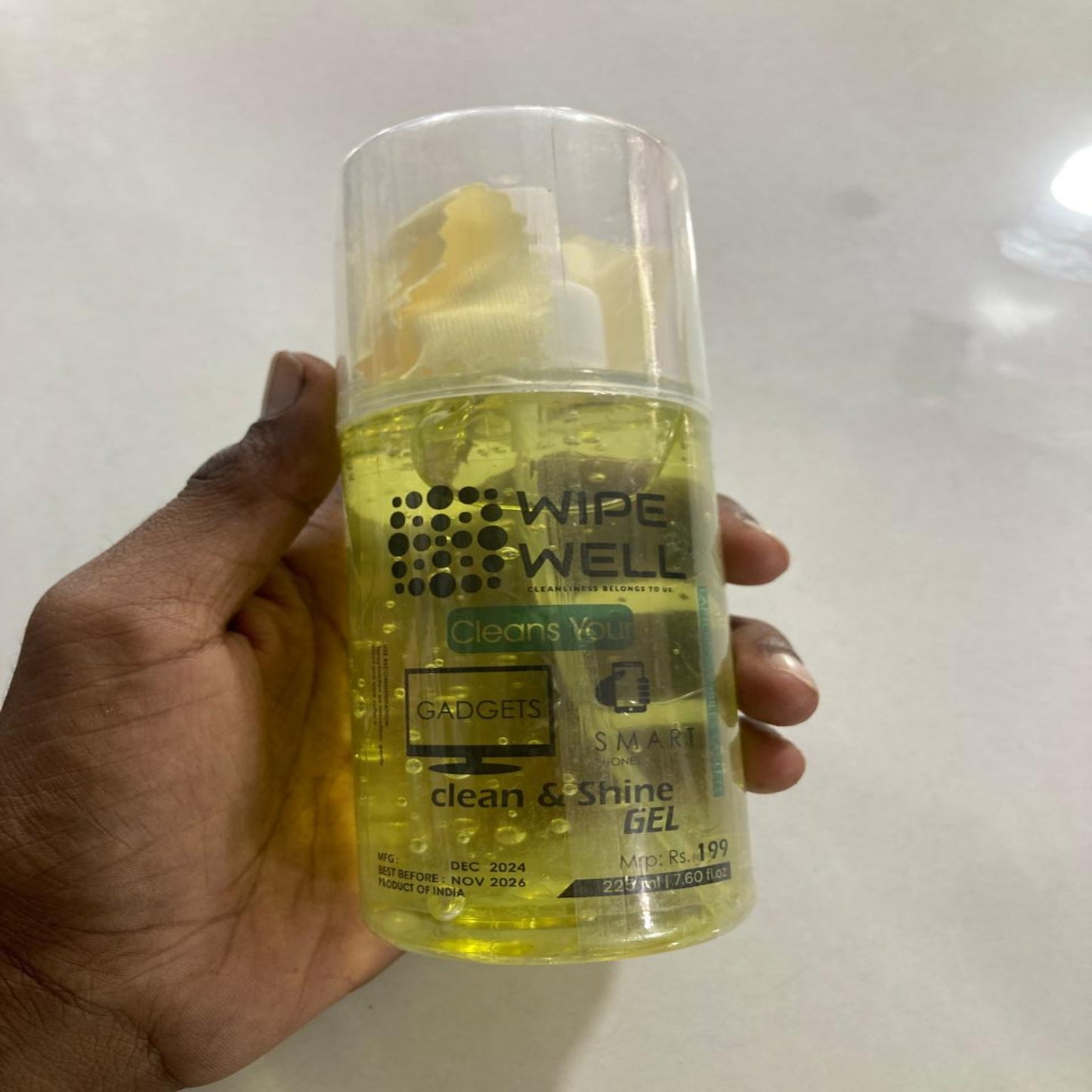 WIPE WELL Gadget Clean & Shine Gel